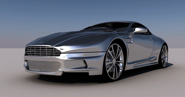 moderní rychlý automobil